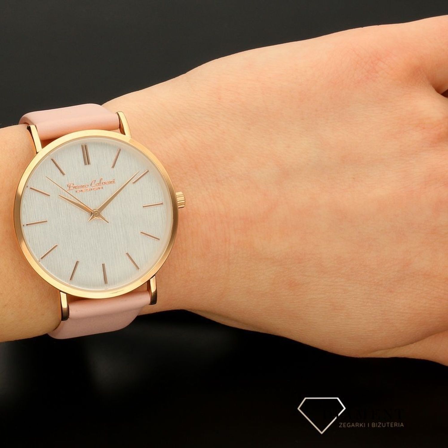 Zegarek damski Bruno Calvani BC90552 GOLD RÓŻOWY PASEK (2).jpg